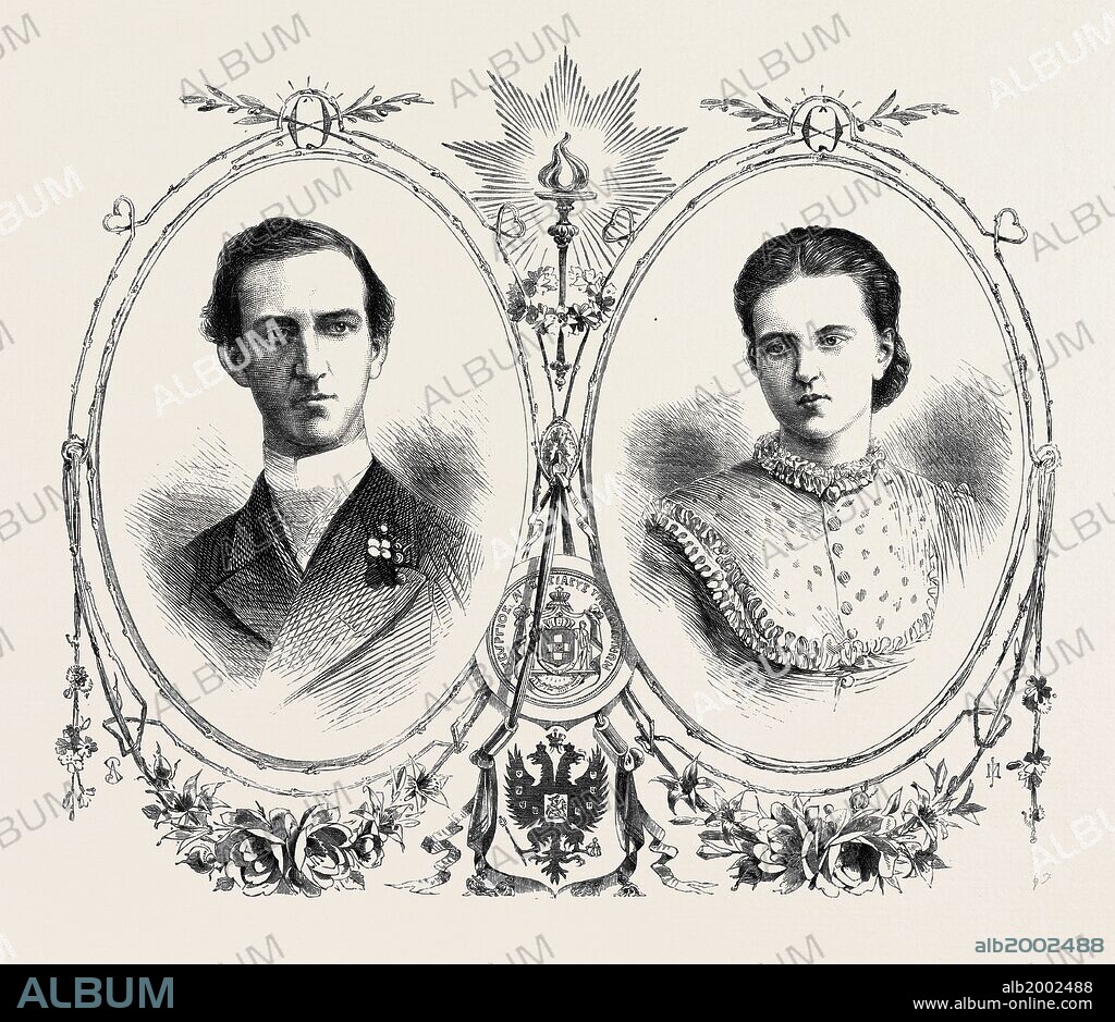 GEORGE I., KING OF GREECE, AND HIS QUEEN, THE GRAND DUCHESS OLGA CONSTANTINOVNA OF RUSSIA, 1867.