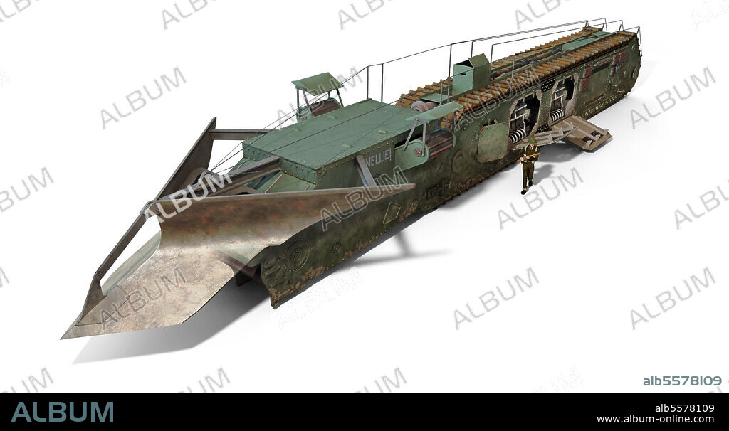 The White Rabbitt, Cultivator No. 6 was an idea of Winston Churchill: a underground tank, to open a trench-way and break the German front.
