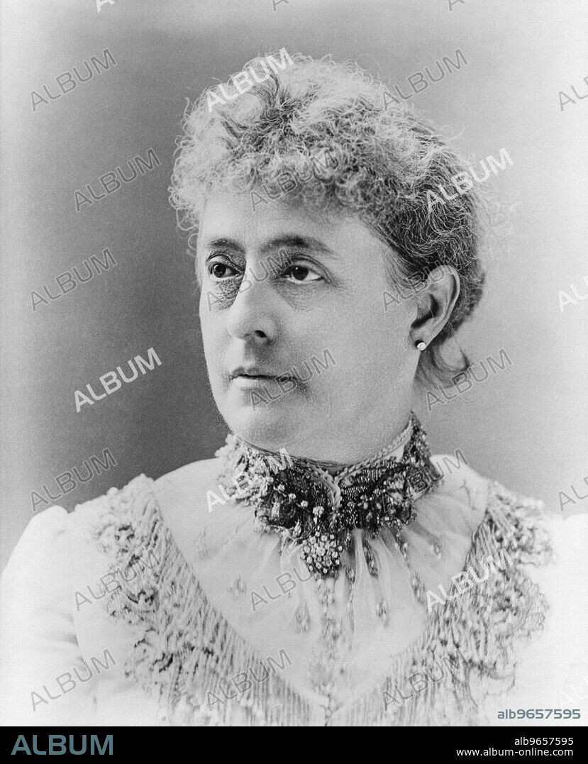 Caroline Harrison (1832-92), First Lady of the United States 1889-92, as Wife of U.S. President Benjamin Harrison, Photograph by Charles Parker, 1889.