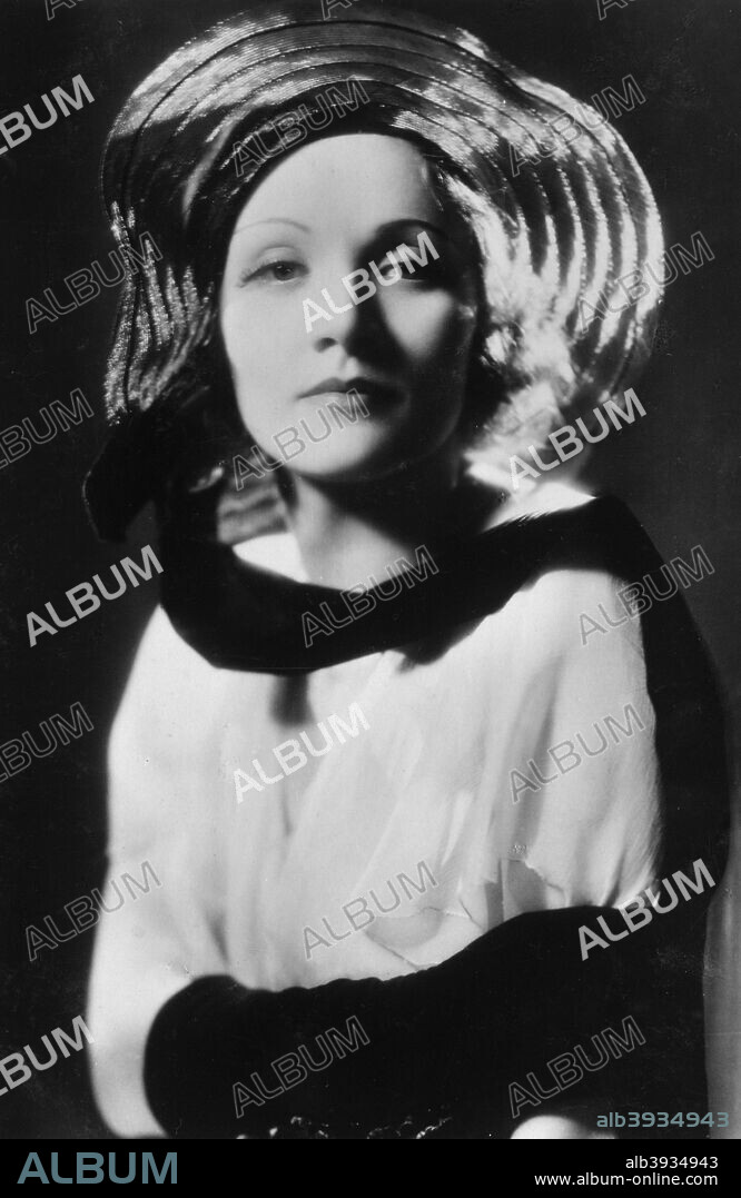 Marlene Dietrich (1901-1992), German-born American actress, singer and entertainer, 20th century. The Academy Award-nominated Dietrich was voted the ninth greatest female star of all time by the American Film Institute in 1999.