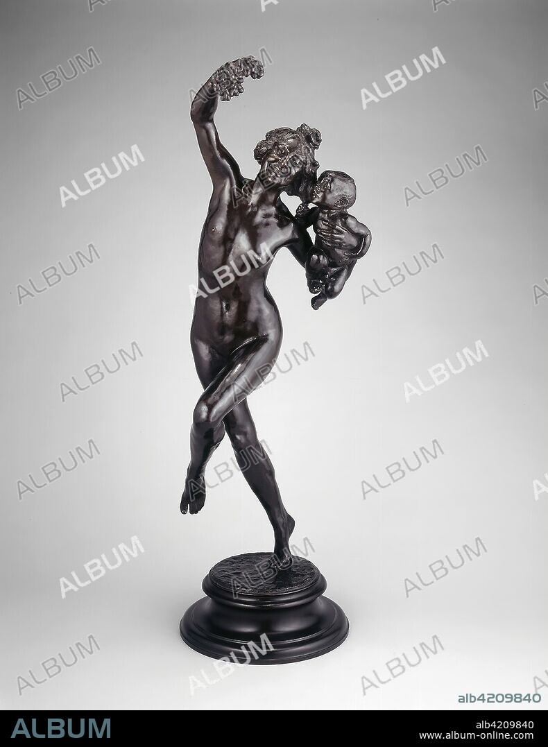 FREDERICK WILLIAM MACMONNIES. Bacchante with Infant Faun. Frederick W. MacMonnies; American, 1863-1937; Cast by Jaboeuf et Rouard; Paris, France. Date: 1894. Dimensions: h. 86.3 cm (34 in.). Bronze. Origin: United States.