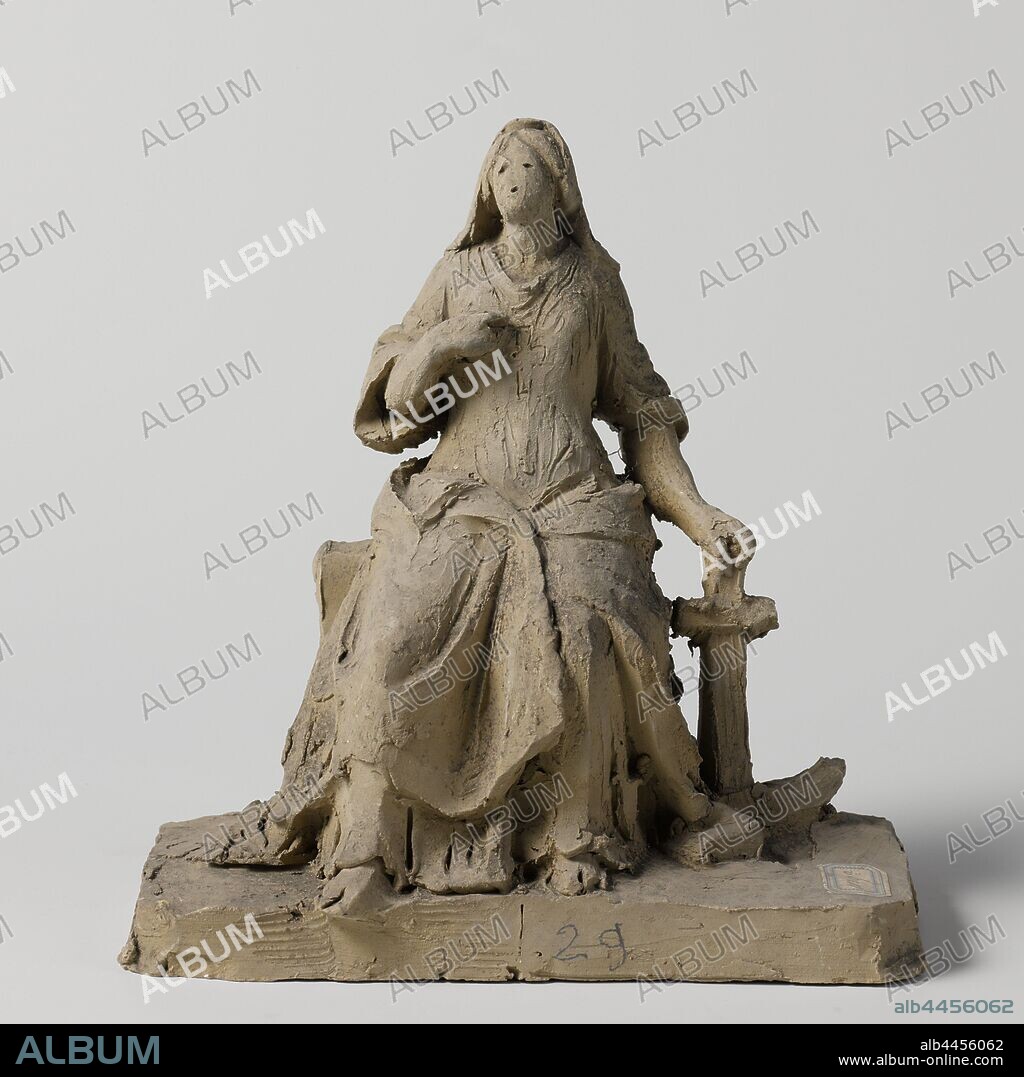 De Hoop, Eugène Lacomblé, 1800 - 1950, clay, h 21 cm × w 20 cm × d 8.7 cm.