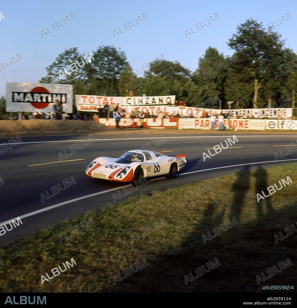 Le Mans 24 Hours 29th September 1968. Rico Steinemann/Dieter Spoerry, Porsche 907, finished 2nd.