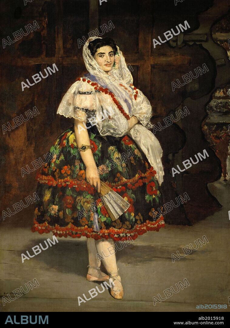 EDOUARD MANET. Édouard Manet / 'Lola de Valence', 1862, Oil on canvas, 123 × 92 cm.