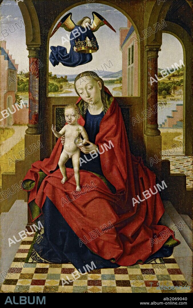 CHRISTUS PETRUS. Petrus Christus / 'La Virgen con el Niño', 1460-1465, Escuela Flamenca, Óleo sobre Tabla, 49 cm x 34 cm, P01921.