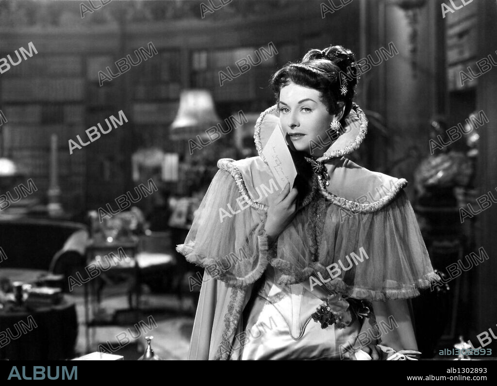 PAULETTE GODDARD in AN IDEAL HUSBAND, 1947, directed by ALEXANDER KORDA. Copyright LONDON FILMS.