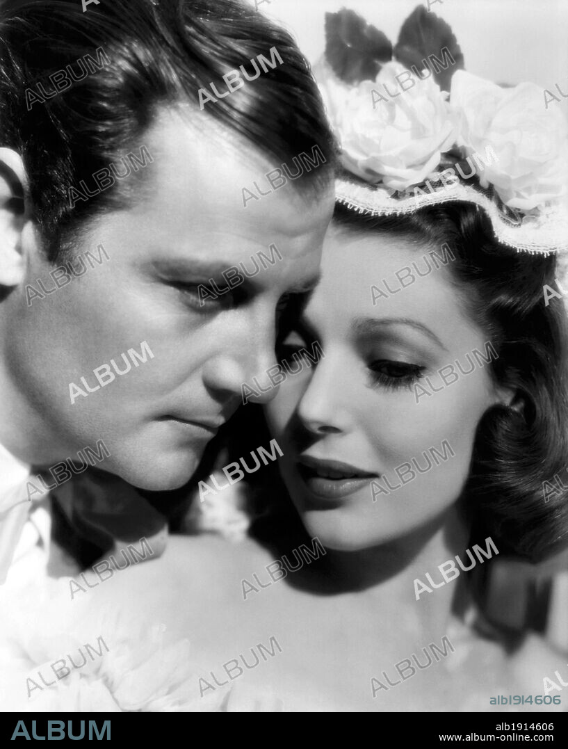 JOEL MCCREA and LORETTA YOUNG in THREE BLIND MICE, 1938, directed by WILLIAM A. SEITER. Copyright 20TH CENTURY FOX.