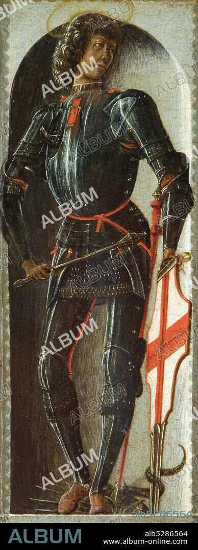 ERCOLE DE' ROBERTI (ERCOLE FERRARESE). Polittico Griffoni: Saint George.