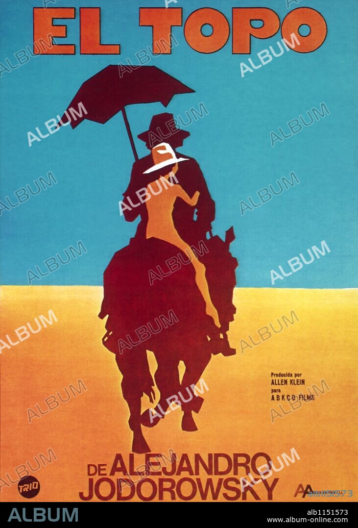 Poster of THE GOPHER, 1970 (EL TOPO), directed by ALEJANDRO JODOROWSKY. Copyright PRODUCCIONES PANIC.