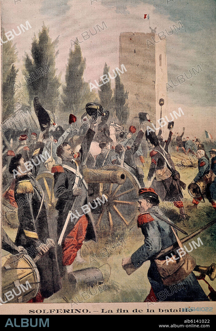 FIN BATALLA SOLFERINO(NAPOLEON III CONTRA FCO. JOSE I)24/6/1859.UNIFICAC ITALIANA.