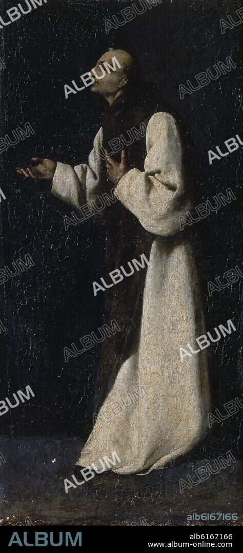 FRANCISCO DE ZURBARAN. RETABLO DE SAN JERONIMO-MONJE DE LA ORDEN.