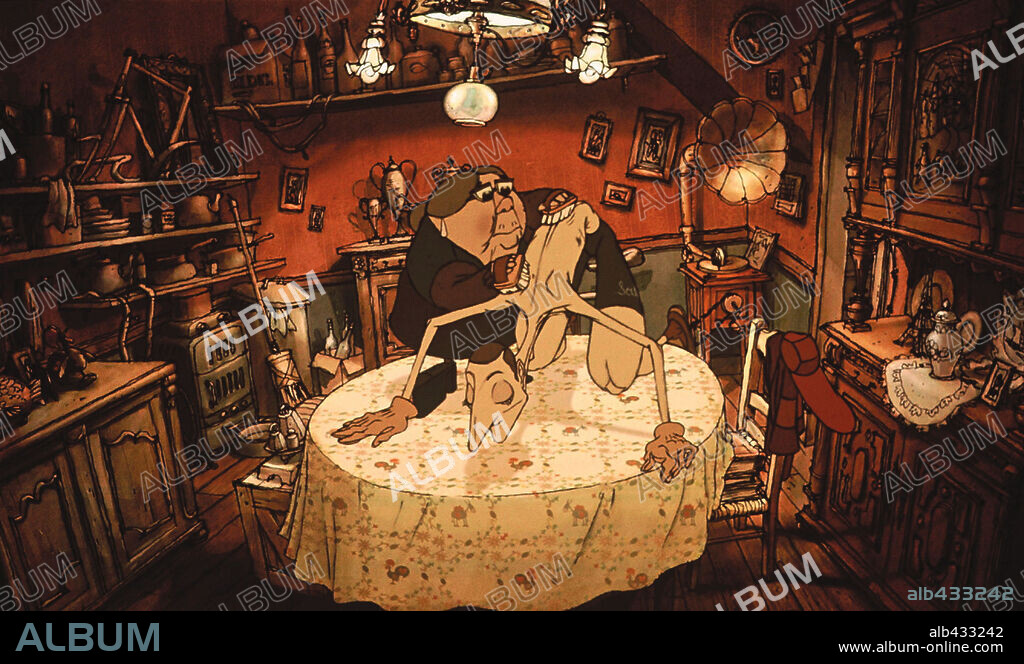 BIENVENIDOS A BELLEVILLE, 2003 (TRIPLETTES DE BELLEVILLE), dirigida por SYLVAIN CHOMET. Copyright LES ARMASTEURS/FRANCE 3 CINEMA/RGP FRANCE/PRODUCTION CHAMPIO.