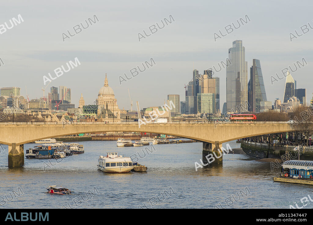 City of London skyline and River Thames, London, England, United Kingdom, Europe.