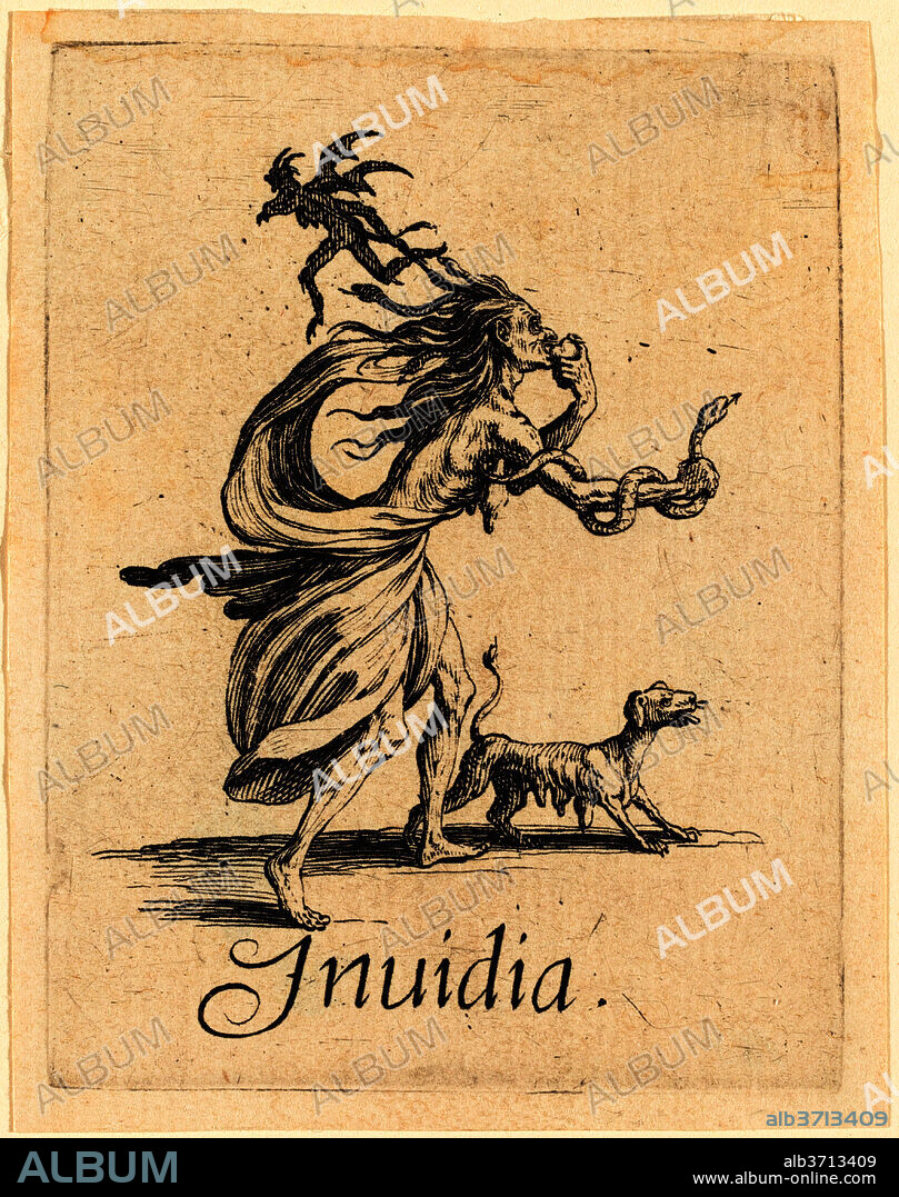 JACQUES CALLOT. Envy. Dated: probably after 1621. Medium: etching and engraving.