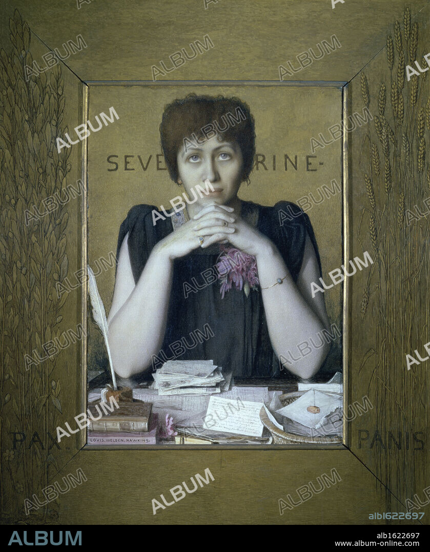 Madame Severine   c.1895   Louis Welden Hawkins (1849-1910/French)   Muse d'Orsay, Paris, France.