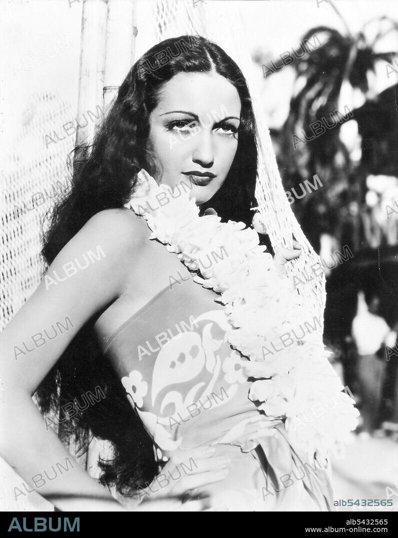 DOROTHY LAMOUR in THE HURRICANE, 1937, directed by JOHN FORD. Copyright UNITED ARTISTS.