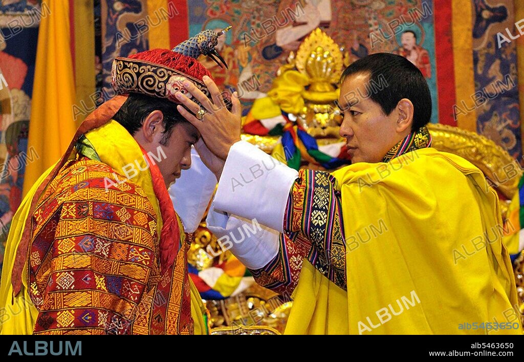 The Druk Gyalpo (Dzongkha: ??????????????; Wylie: brug rgyal-po; 'Dragon King') is the head of state of Bhutan. He is also known in English as the King of Bhutan. Bhutan, in the local Dzongkha language, is known as Dryukyul which translates as 'The Land of Dragons'. Thus, while Kings of Bhutan are known as Druk Gyalpo ('Dragon King'), the Bhutanese people call themselves the Drukpa, meaning 'Dragon people'. The current ruler of Bhutan is the 5th Hereditary King His Majesty Jigme Khesar Namgyel Wangchuck, who is the 5th Druk Gyalpo. He wears the Raven Crown which is the official Crown worn by the Monarchs of Bhutan. He is correctly styled 'Mi'wang 'Ngada Rimboche' ('His Majesty') and addressed ''Ngada Rimboche' ('Your Majesty').