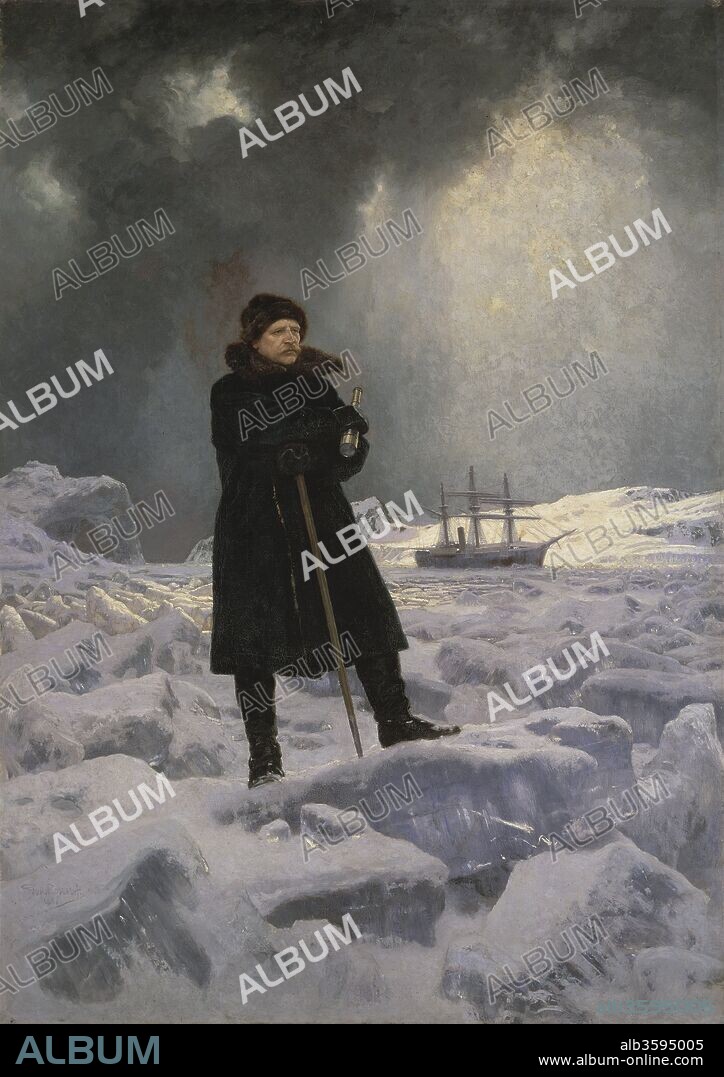 GEORG VON ROSEN. Portrait of the Arctic explorer Baron Adolf Erik Nordenskiöld (1832-1901).