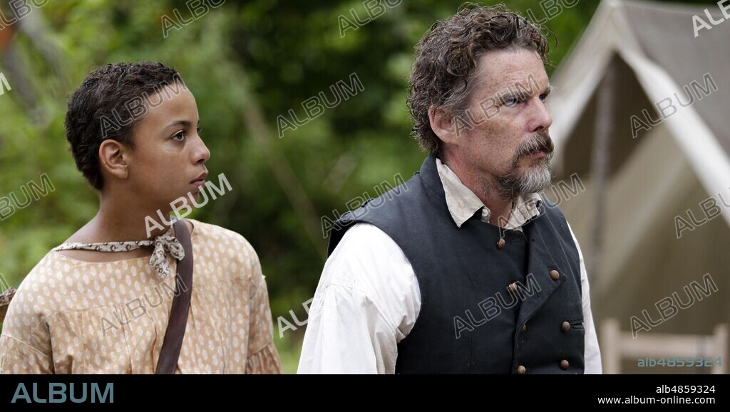 ETHAN HAWKE and JOSHUA CALEB JOHNSON in THE GOOD LORD BIRD, 2020, directed by ETHAN HAWKE. Copyright Blumhouse Television.