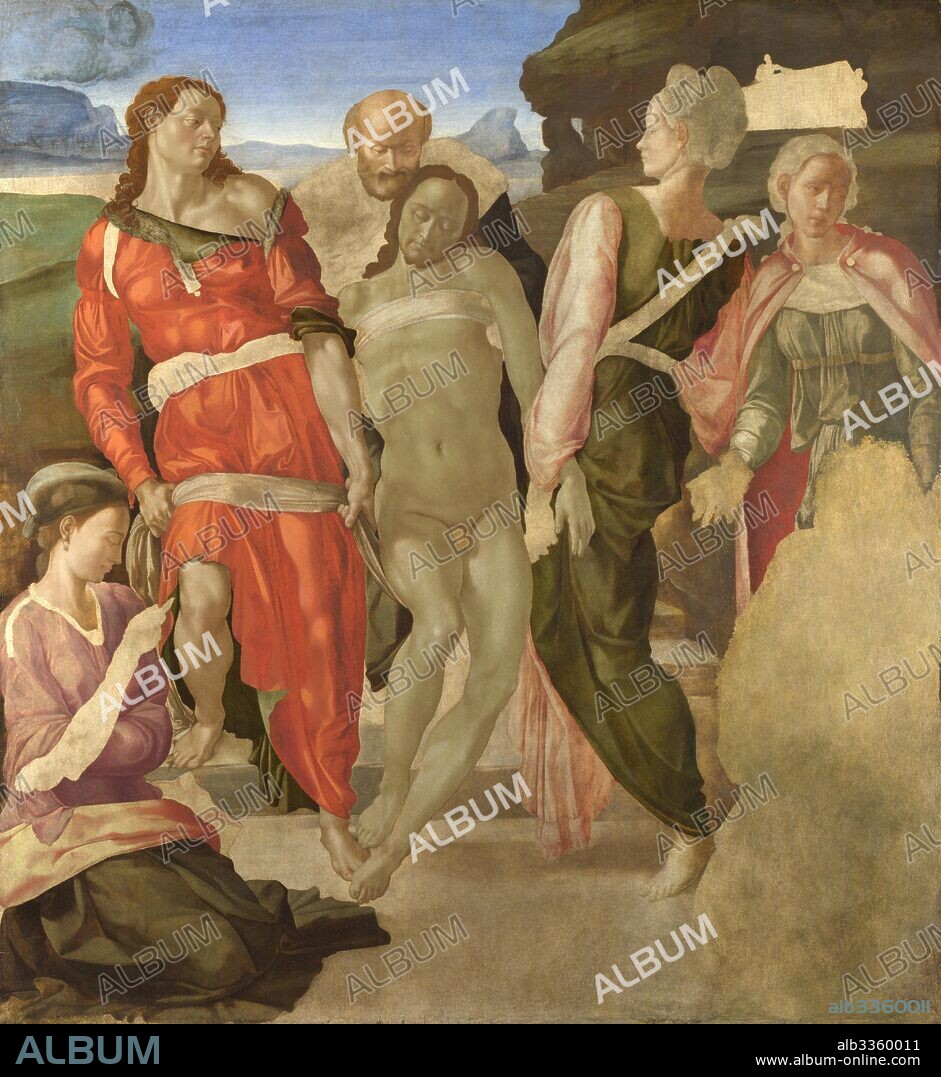MICHELANGELO. The Entombment of Christ.