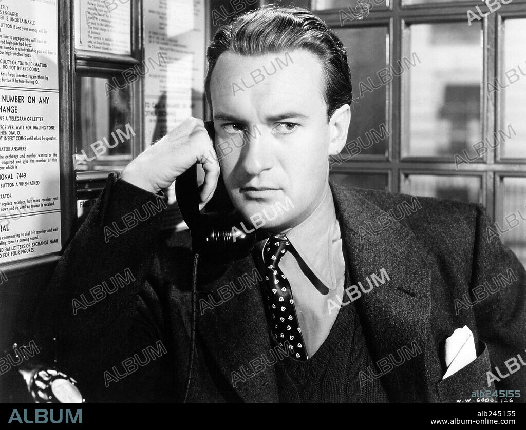 GEORGE SANDERS in REBECCA, 1940, unter der Regie von ALFRED HITCHCOCK. Copyright Selznick International Pictures.