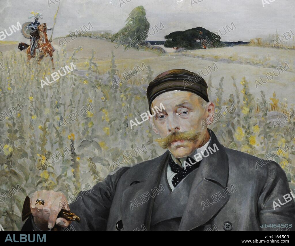 Waclaw Karczewski (1855-1911). Escritor y periodista polaco. Retrato por Jacek Malczewski (1854-1929), 1906. Museo Nacional de Varsovia. Polonia.