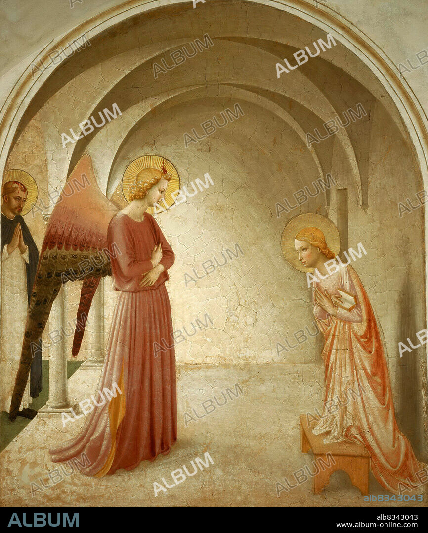 FRA ANGELICO. The Annunciation with Saint Peter Martyr.