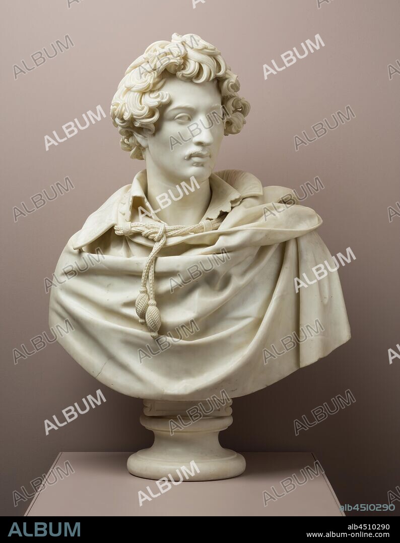 Jean Baptiste Joseph De Bay, French, 1779-1863, Unknown Man, between 1779 and 1863, marble, Overall: 80 5/8 × 23 × 16 1/8 inches (204.8 × 58.4 × 41 cm).
