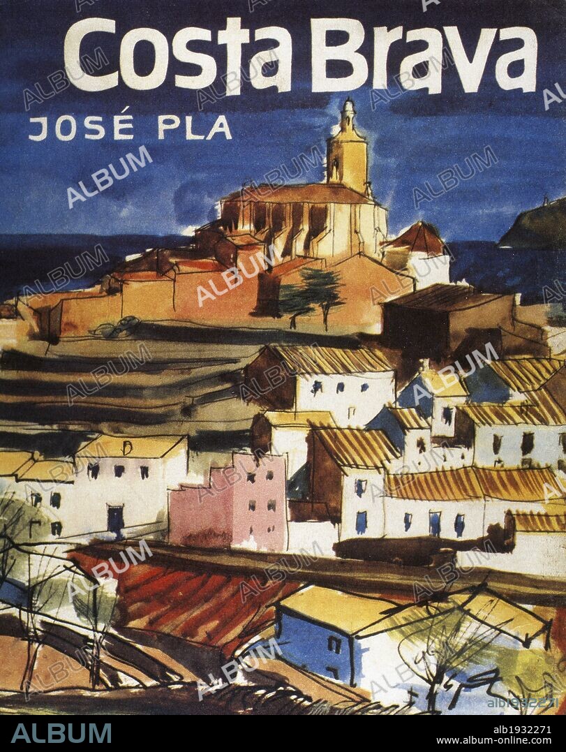 PLA I CASADEVALL, Josep (Palafrugell,1897-Palafrugell,1981). Escritor español en lengua catalana y castellana. En 1921 fue elegido diputado de la Mancomunitat de Catalunya. Cubierta de "LA GUIA DE LA COSTA BRAVA". En 1941 fue publicada su primera edición.