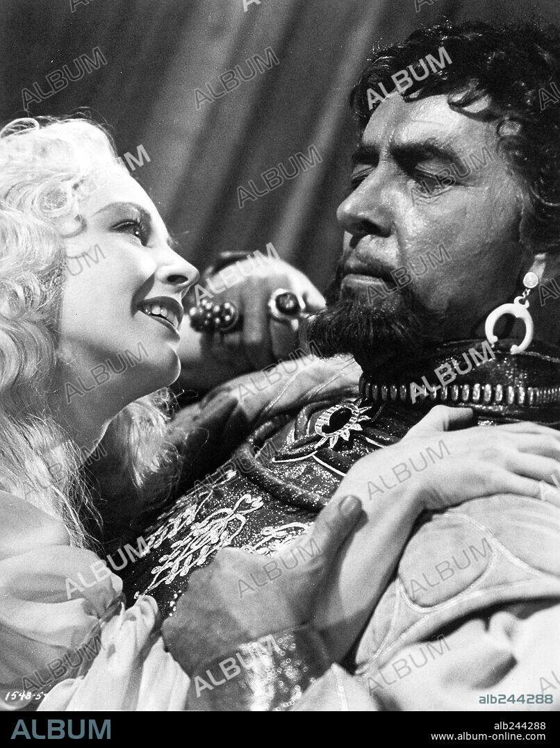 RONALD COLMAN and SIGNE HASSO in A DOUBLE LIFE, 1947, directed by GEORGE CUKOR. Copyright UNIVERSAL PICTURES.