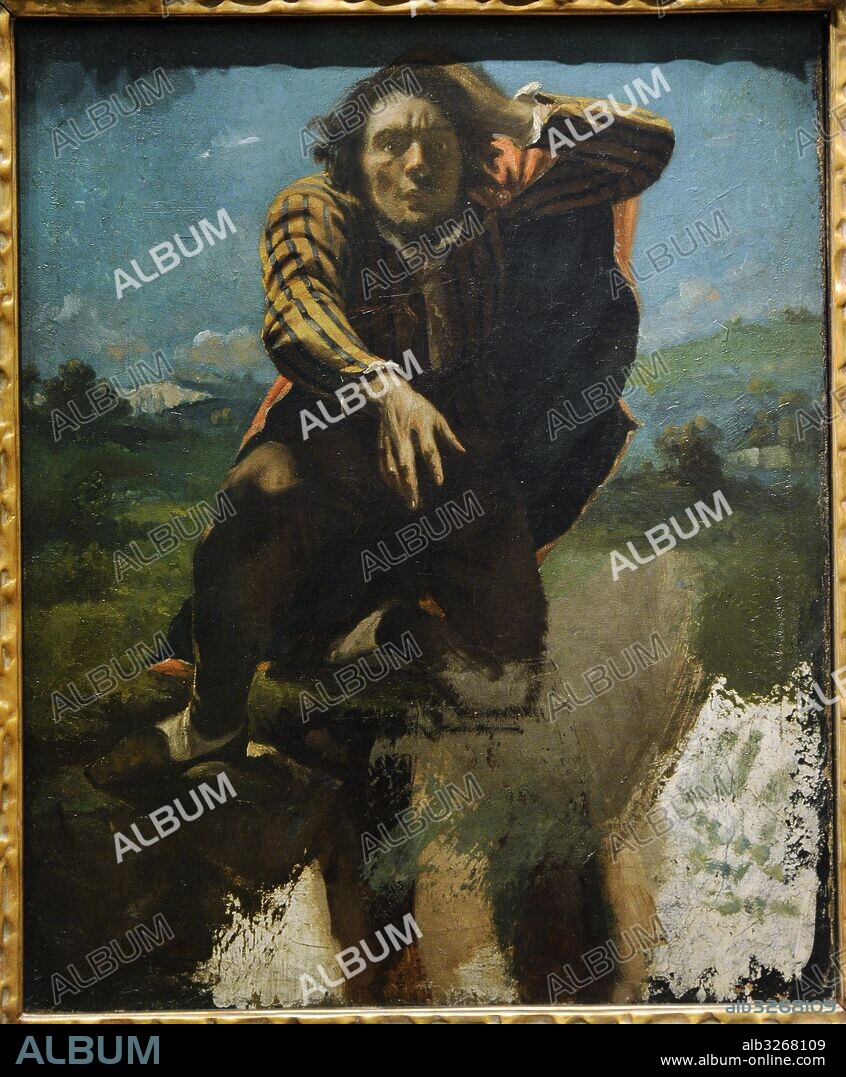 Gustave Courbet (1819-1877). Pintor francés, máximo representante del realismo. El hombre desesperado por el miedo, hacia 1844. Galeria Nacional. Museo Nacional de Arte, Arquitectura y Diseño. Oslo. Noruega.