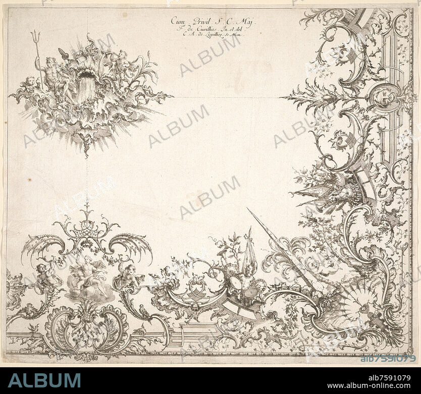 Ornament prints collection, Cuvillies, François d. Aeltere, 1695-1768, ca. 1740.