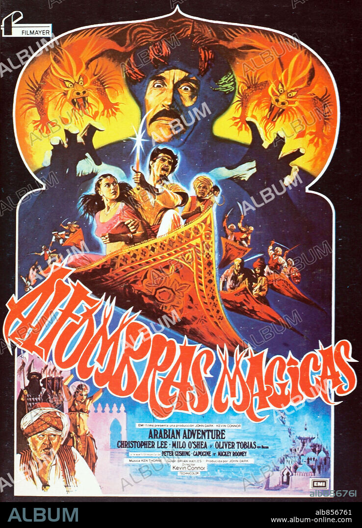 Poster of ARABIAN ADVENTURE, 1979, directed by KEVIN CONNOR. Copyright EMI.