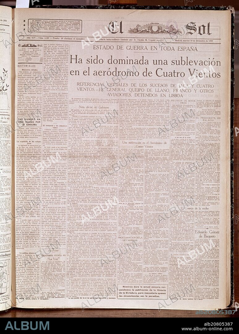 PERIODICO EL SOL - 1930.