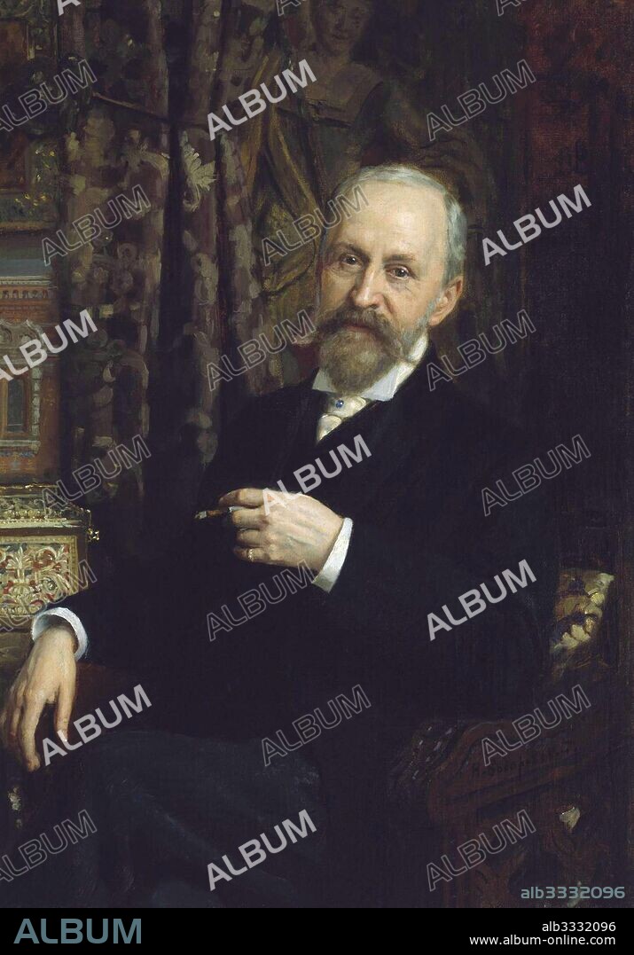ANONYMOUS. Portrait of the architect Alfred Parland (1842-1919).