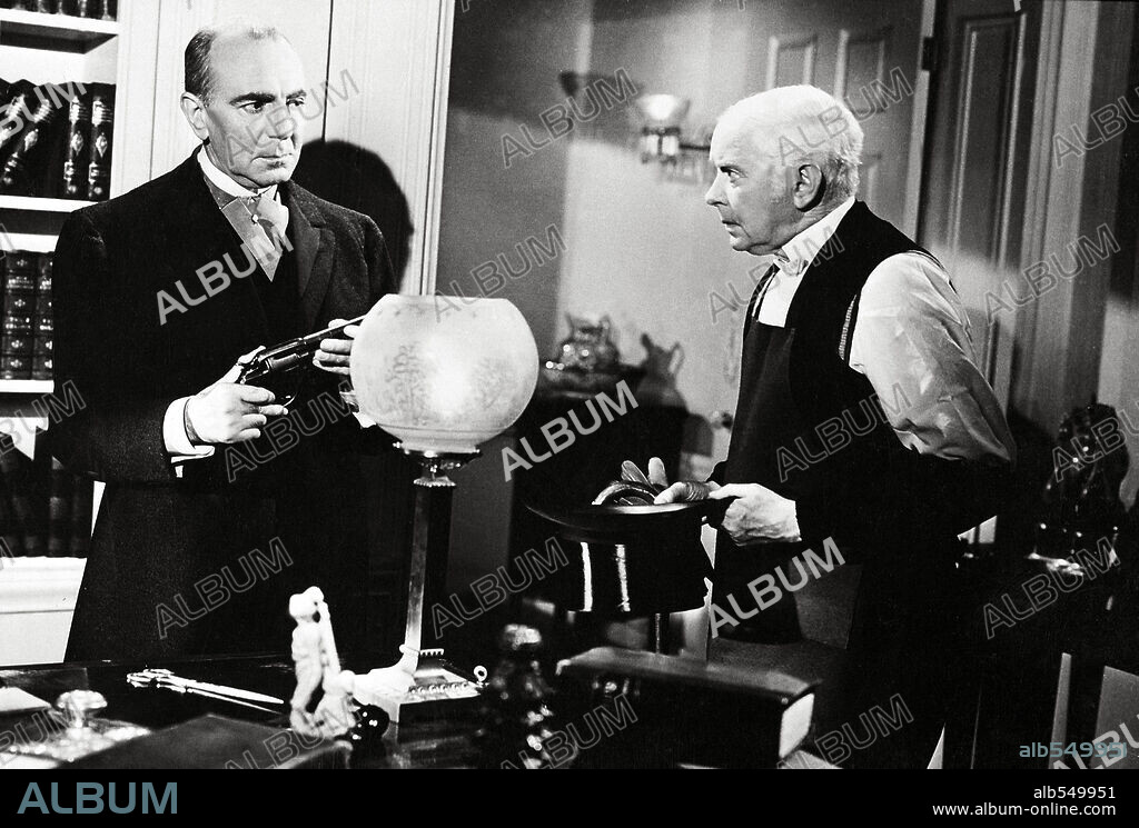 GEORGE ZUCCO in THE ADVENTURES OF SHERLOCK HOLMES, 1939, directed by ALFRED L. WERKER. Copyright 20TH CENTURY FOX.