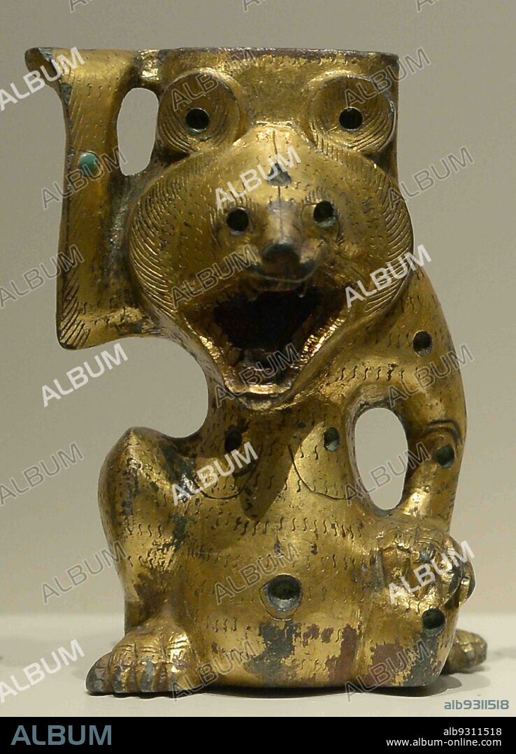 Iron Age, Nakrang, Korea: gilt-bronze bear-shaped legs, AD 1st-2nd century. Nakrang/ Lelang (BC 108- AD 313) was a Chinese state in the northern Korean peninsula, which was built after Gojoseon's fall.