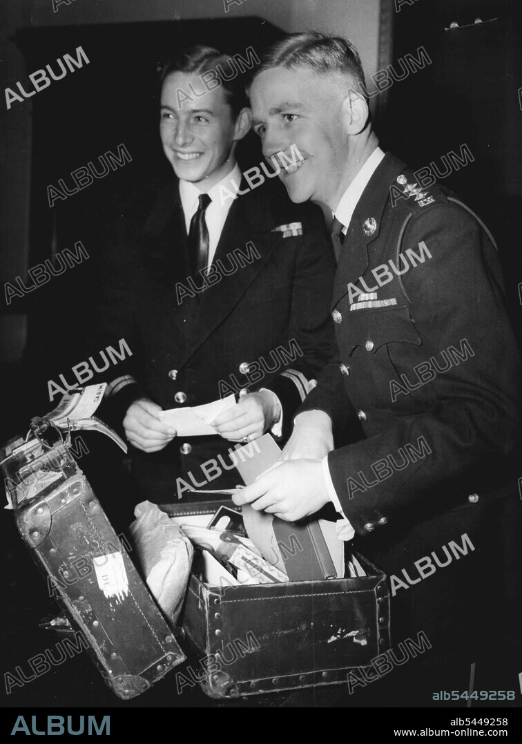 ADC's, Lieut. R. H. E. Byrne (Royal Navy), and Capt. J. A Taplin (Royal Marines). October 24, 1949.