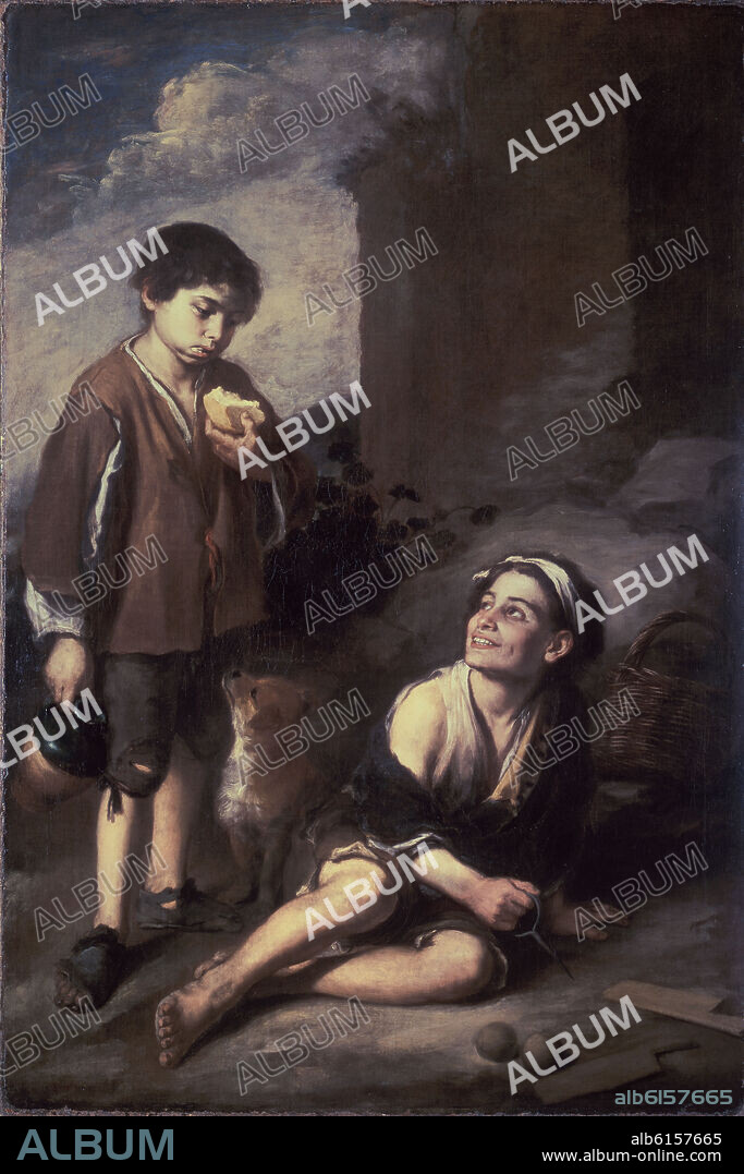 BARTOLOMÉ ESTEBAN MURILLO. JUEGO DE LA PELOTA A PALA - SIGLO XVII - BARROCO ESPAÑOL.