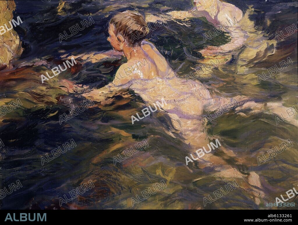 JOAQUIN SOROLLA. NADADORES - JAVEA (1905) - O/L - 90x126 CM           CAT  719.