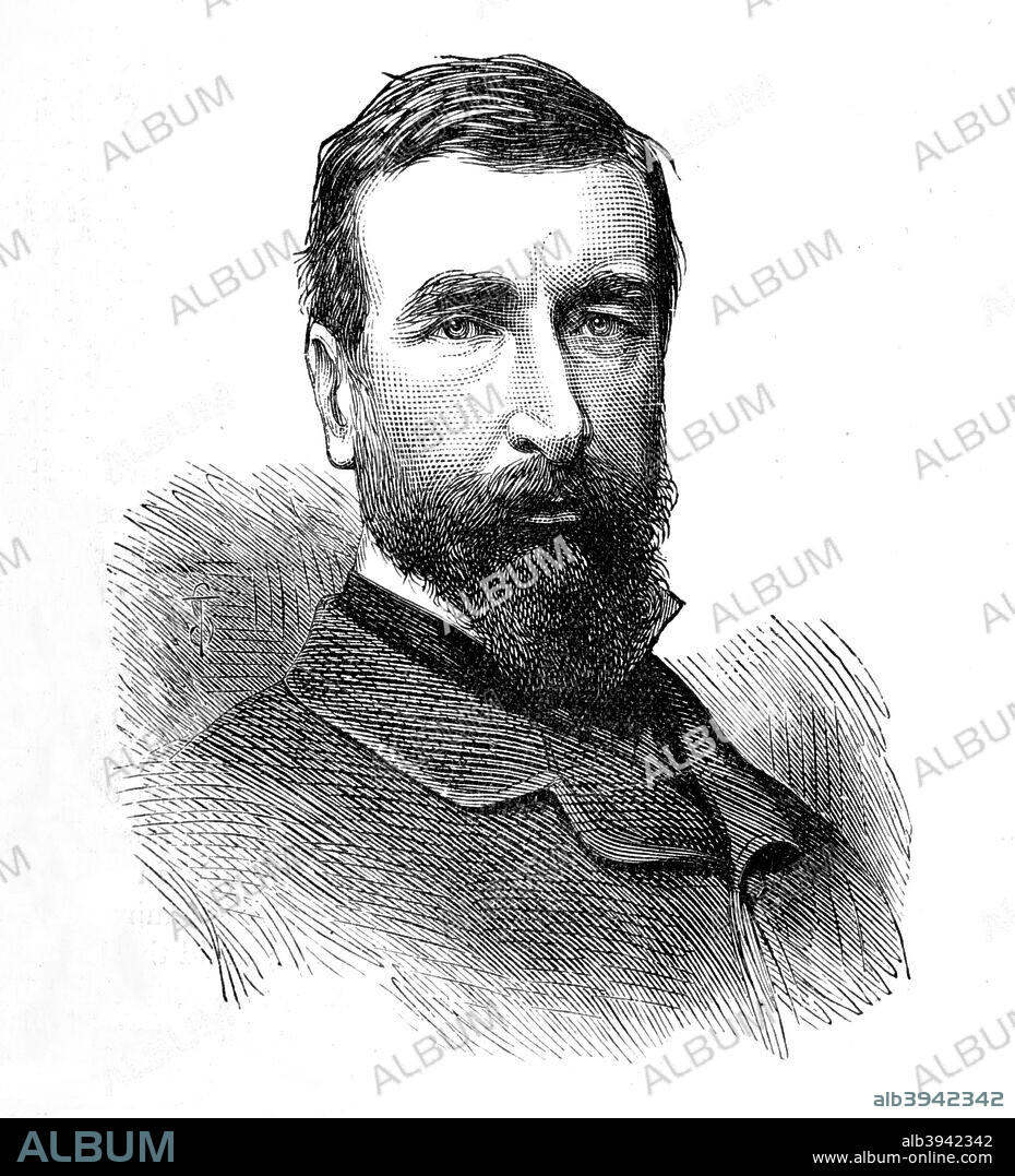 'Colonel Redvers Buller', c1880. Sir Redvers Henry Buller,  (1839-1908), British Army officer. Episode of the Anglo-Zulu Wars (1879-1896). From British Battles on Land and Sea, Vol. IV, by James Grant. [Cassell Petter & Galpin, London, Paris & Melbourne, c1880].