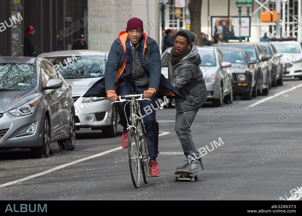 JACOB LATIMORE y WILL SMITH en BELLEZA OCULTA, 2016 (COLLATERAL BEAUTY), dirigida por DAVID FRANKEL. Copyright PALMSTAR MEDIA/LIKELY STORY/ANONIMOUS CONTENT/OVERBOOK ENT/ WETCHER, BARRY.