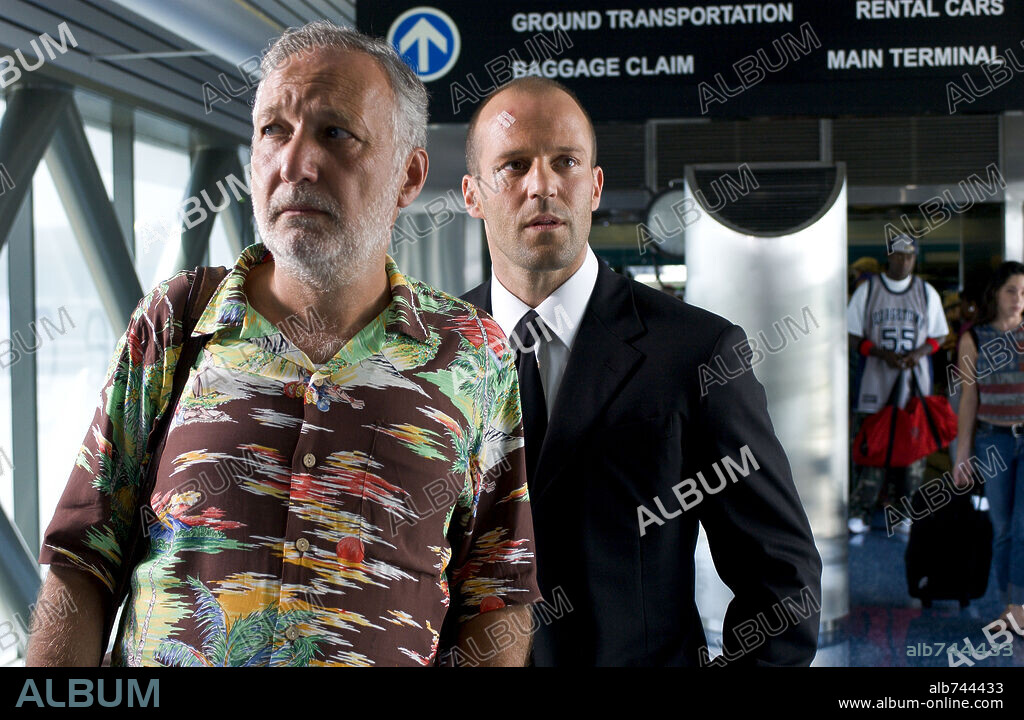 FRANÇOIS BERLEAND and JASON STATHAM in TRANSPORTER 2, 2005, directed by LOUIS LETERRIER. Copyright 20TH CENTURY FOX.