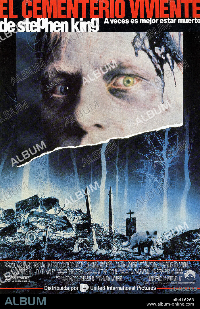 Poster of PET SEMATARY, 1989. Copyright PARAMOUNT PICTURES.