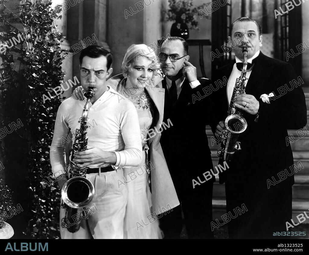 ANITA PAGE, BUSTER KEATON and WALLACE BEERY in FREE AND EASY, 1930, directed by EDWARD SEDGWICK. Copyright M.G.M.