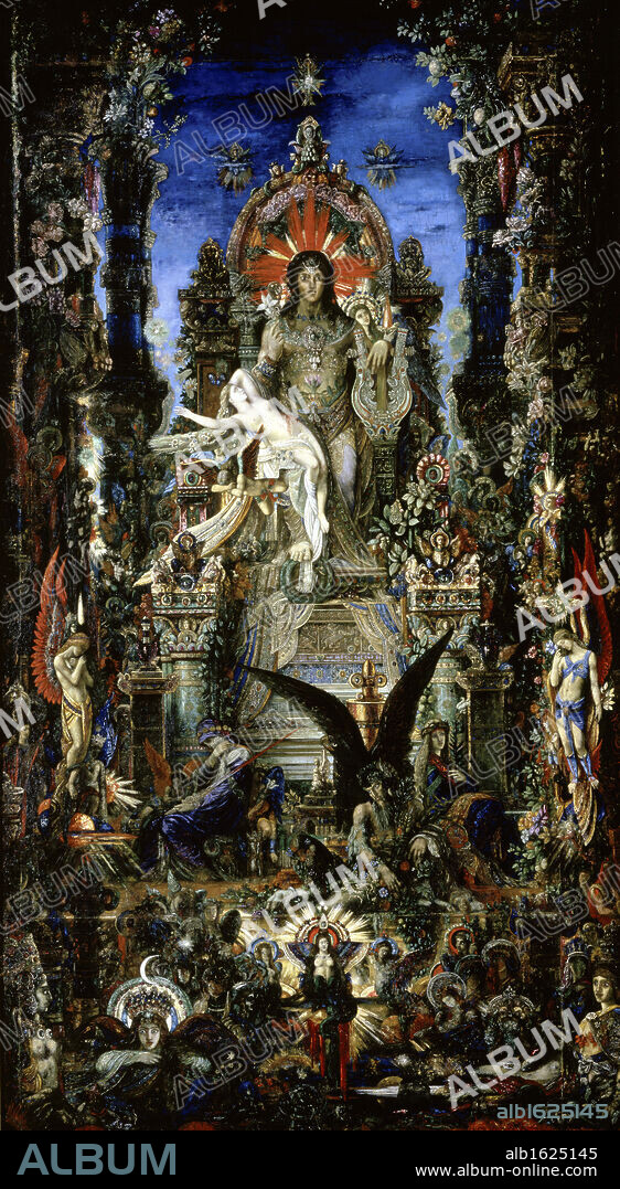 Jupiter et Semele  Gustave Moreau (1826-1898/French)  Musee Gustave Moreau, Paris.