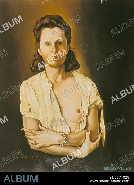 SALVADOR DALÍ. Dali, Salvador 1904-1989. "Galarina", 1944/45. Huile sur toile, 66,2 × 51,1cm. Collection Gala Dali.
