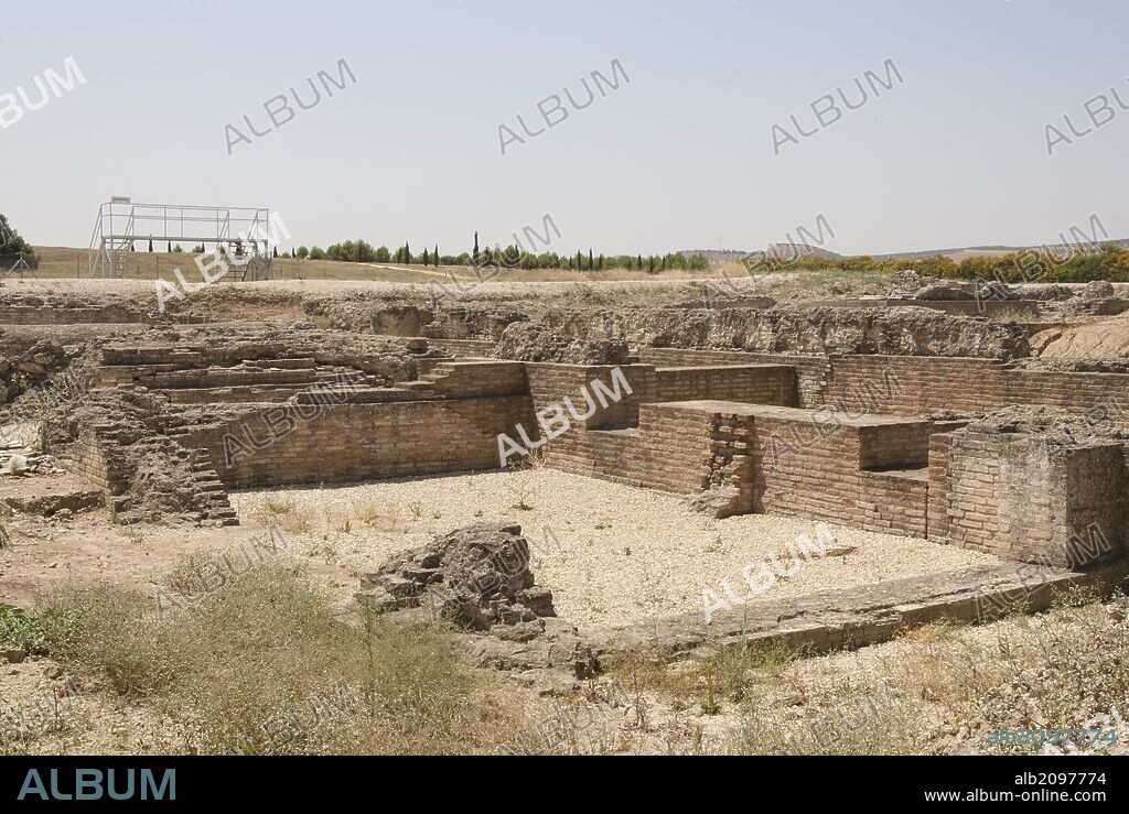 Spain. Andalusia. Italica. Roman city founded c. 206 BC. Ruins.