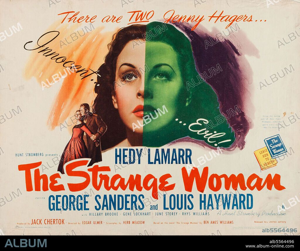 HEDY LAMARR en LA EXTRAÑA MUJER, 1946 (THE STRANGE WOMAN), dirigida por EDGAR ULMER. Copyright UNITED ARTISTS.