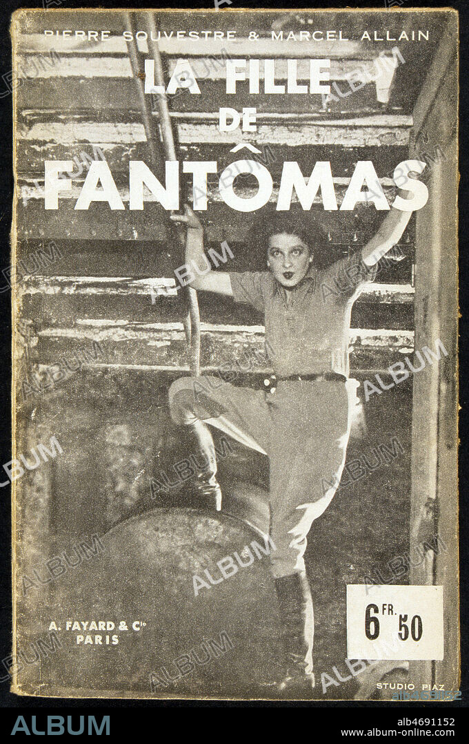 'La fille de Fantomas' par Marcel ALLAIN (1885-1969) et Pierre SOUVESTRE (1874-1914) Couverture photographique de l'édition de 1932 (XXeme s., 20eme s., 20e s.) Credit : JEAN VIGNE / KHARBINE TAPABOR.